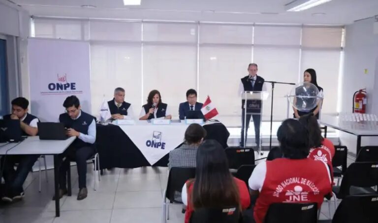 ONPE define el orden de aparición de los partidos políticos en la franja electoral