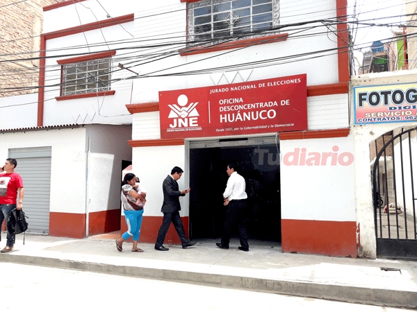 JEE Huánuco admite 20 listas distritales, declara inadmisibles 50 y excluye dos por incumplir cuota joven