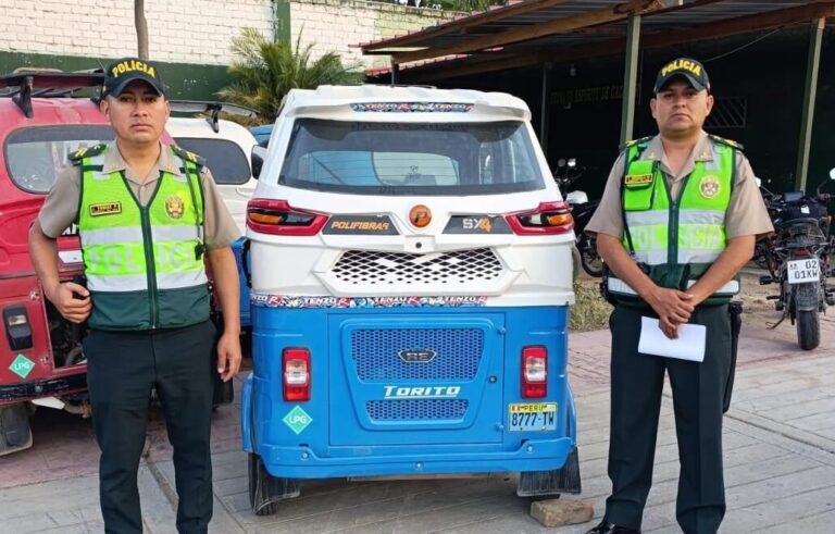 Policía recupera trimóvil con orden de captura por asalto y robo en Huánuco; registran 420 vehículos hurtados en lo que va del año