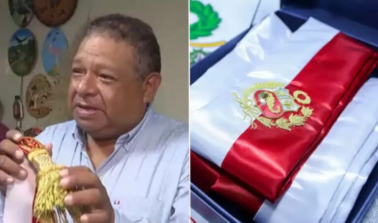 De Odría a Keiko Fujimori: la familia peruana que confecciona la banda presidencial del Perú desde hace 75 años