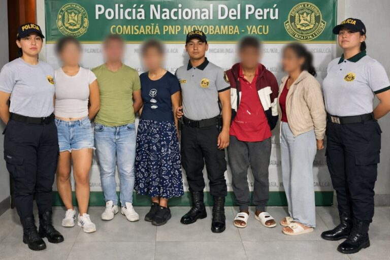 Seis personas detenidas por presunta usurpación agravada en Aucayacu