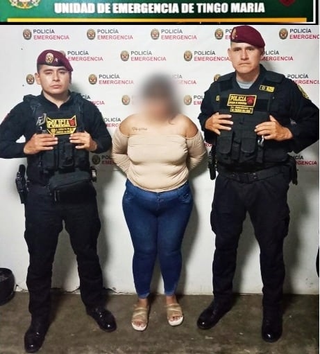 Policía Nacional detiene en Huánuco a mujer requerida por la justicia por el delito de estafa agravada