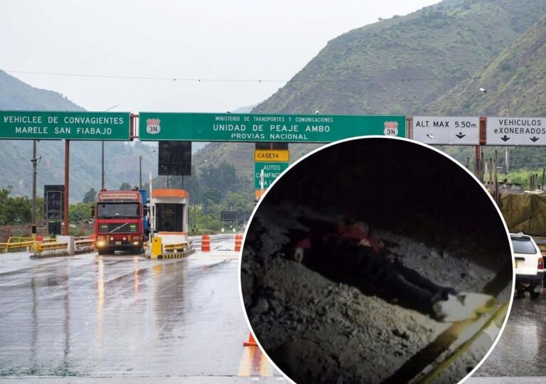 Asesinan de un disparo en la cabeza a hombre y abandonan su cuerpo cerca del peaje de Ambo