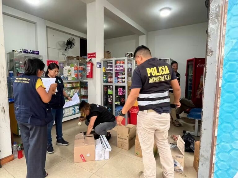 Intervienen cinco boticas y una farmacia en Huánuco e incautan medicamentos pertenecientes al Estado